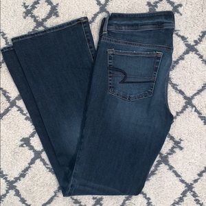 American Eagle Dark Wash Kick Boot Jeans